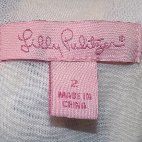 LILLY PULITZER Mini Dress, 2, Blue/White Elephants, Cathy Shift, Tusk in Sun - Picture 12 of 16